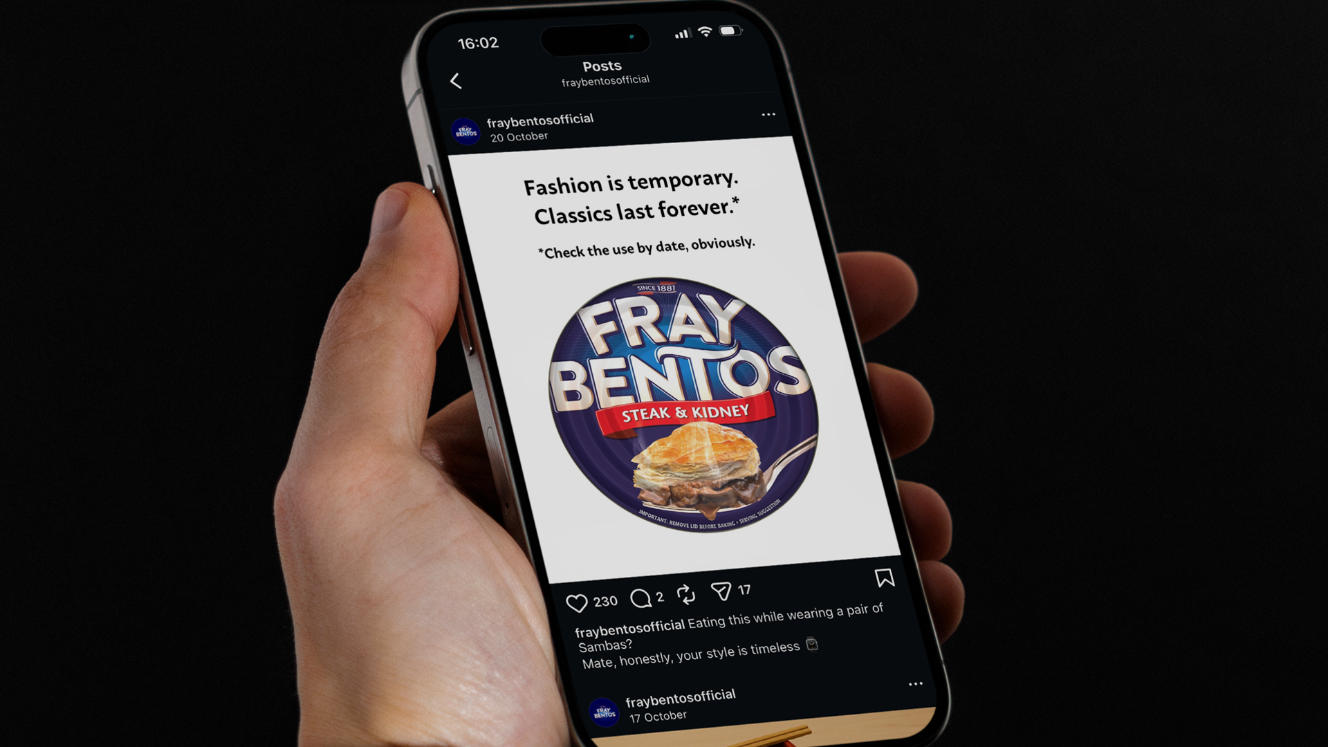 Fray Bentos Social Campaign 2